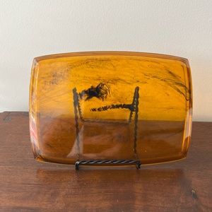 Vintage Faux Tortoise Shell Tray